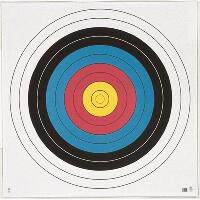 Maple Leaf Target Face FITA 10-Ring 60 cm. 25 pk.