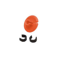 October Mountain String Love 2.0 Kisser Button Orange 1 pk.