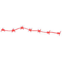 Outdoor Prostaff Wire Wrap Silencers Red 6 pk.