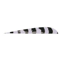 Trueflight Parabolic Feathers Barred Grey 5 in. LW 100 pk.