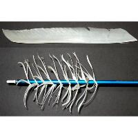 Trueflight Spiral Wrap Flu-Flu Feathers White RW 100 pk.
