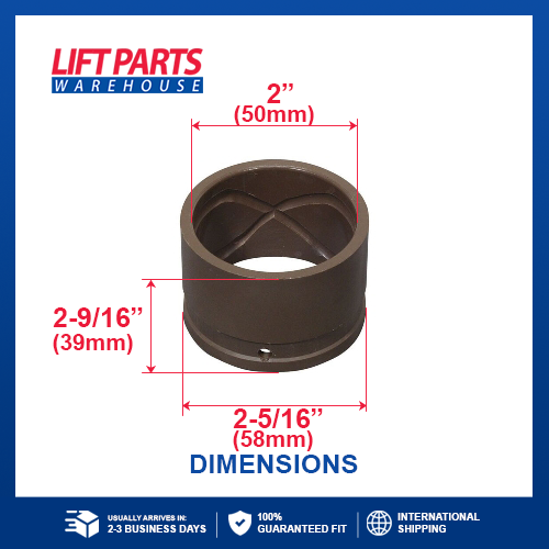 Aftermarket Replacement Bushing - Axle For Toyota : 43421-23320-71; 2-5/16in. O.D.; 2in. I.D.; 2-9/16in. Width