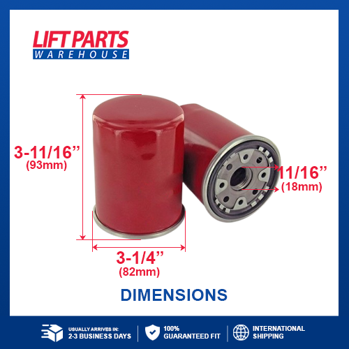 15601-76008-71 Oil Filter for Toyota - Lift Parts Warehouse