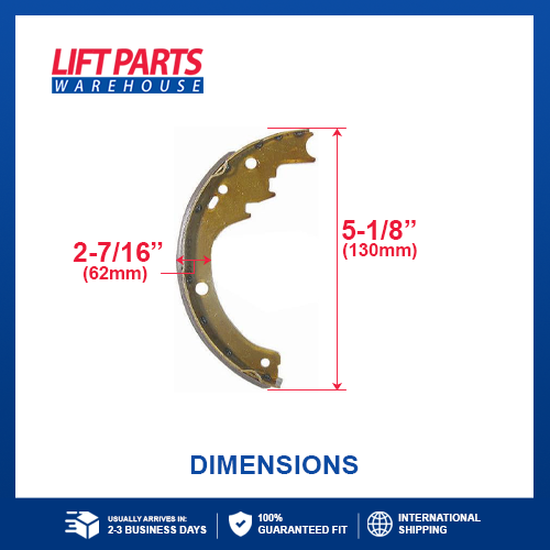 Brake Shoe For Toyota : 47405-23600-71 - Same Day Shipping