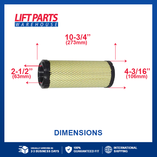 Air Filter For Nissan : 16546-GE20A - Same Day Shipping - Lift