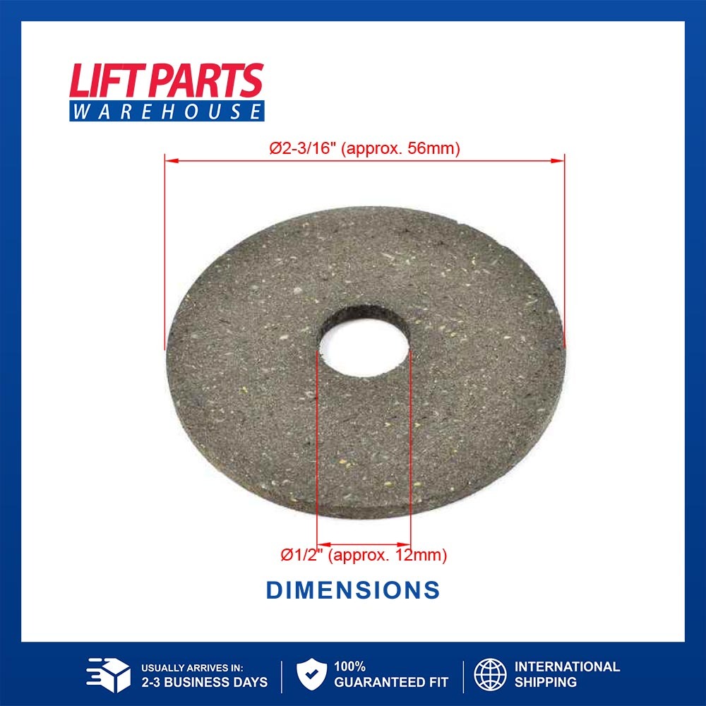 BRAKE DISK .5 BORE K-1550 FOR GENIE AERIAL LIFT PARTS