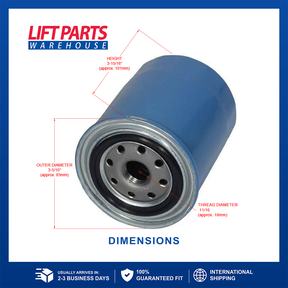 37Z-02-OF201 Oil Filter | Komatsu & Allis-Chalmers Forklifts