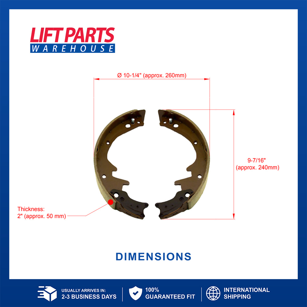Brake Shoe For Toyota : 47505-13000-71 - Same Day Shipping