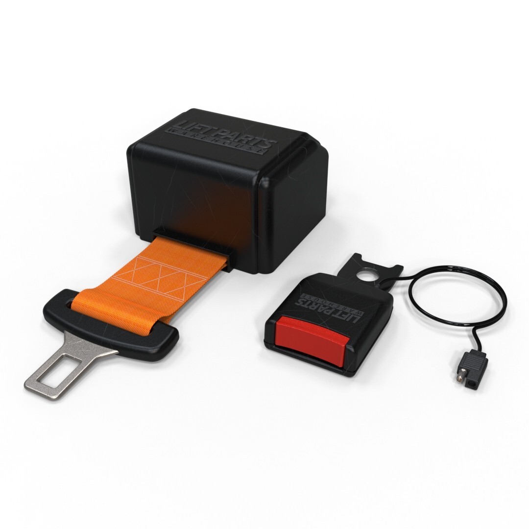 ORANGE : RETRACTABLE SEAT BELT (N/C) 60 Inches Electronic Safety switch Included