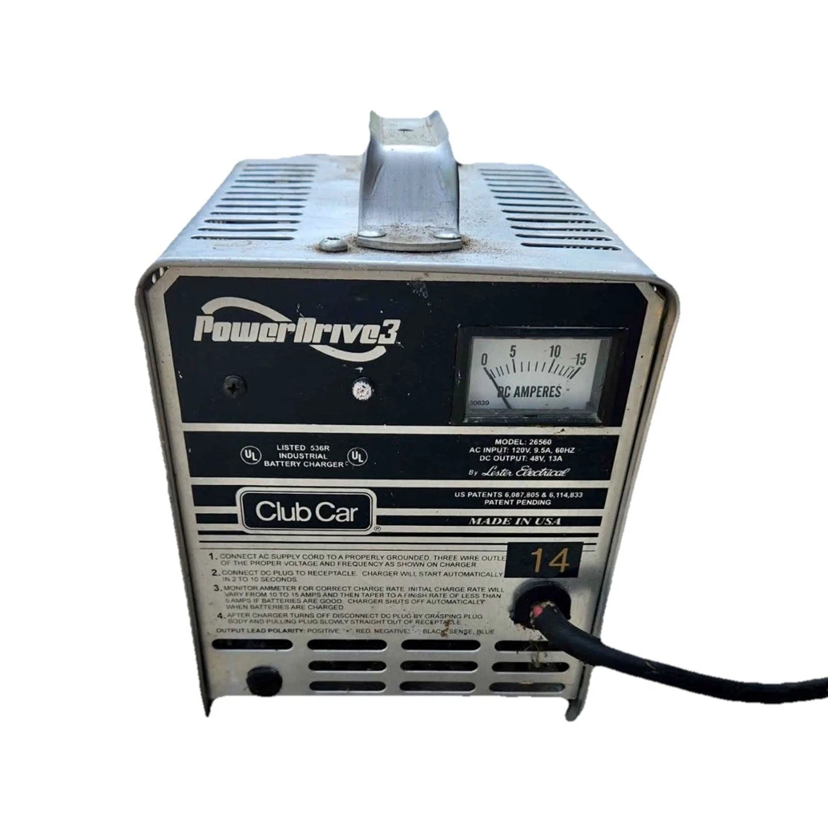 26560 : 48V Club Car Powerdrive 3 Charger