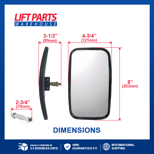 ユミ 3EB-55-13571 : Mirror For Komatsu & Allis-chalmers - Same Day