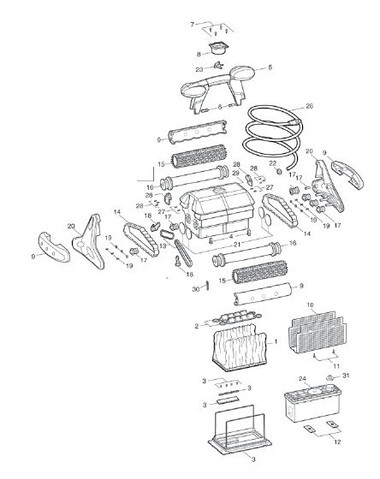 BARACUDA/ZODIAC | POWER SUPPLY GASKET W/3264-340 | R05072