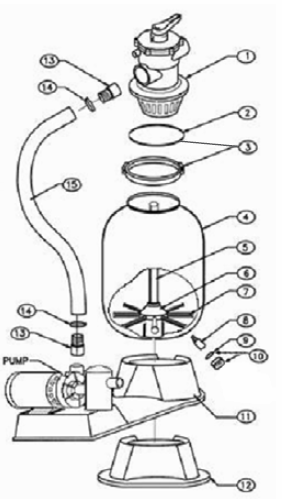 W COOPER RANGER | PUMP TO FILTER HOSE, RS-2515 | 1502-30