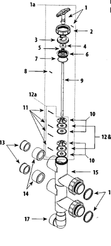 WATERWAY | PISTON SHAFT ASSEMBLY | 500-1600