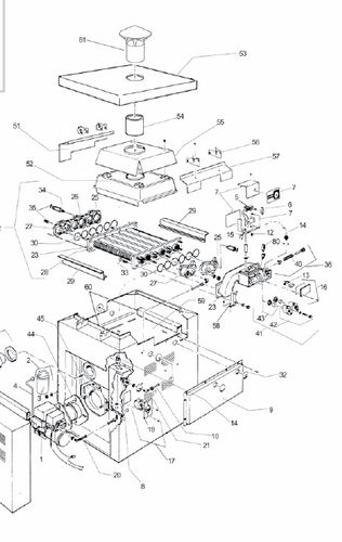 JANDY | ON/OFF SWITCH WITH COVER AND GASK. | R0390500