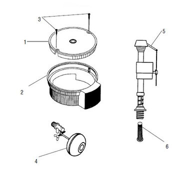 PENTAIR/LETRO | AUTOFILL W/ BRASS FLOAT VALVE, ALMOND | T40BBE