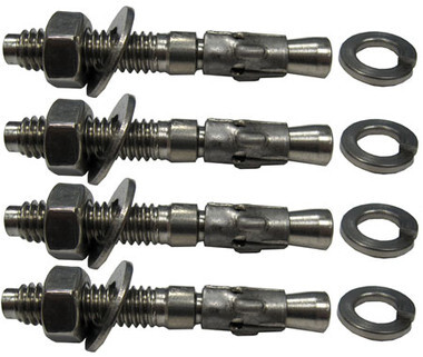 SR smith | SLIDE FLANGE CONCRETE ANCHORS - SET OF 4 | 75-209-5864
