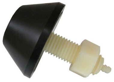 BROWN BUTTON, AIR BULB TYPE W/STEM