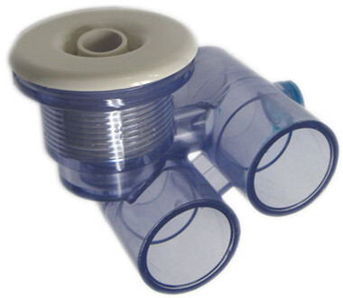 HYDRO AIR | COMPLETE SLIMLINE JET 1" SLIP x 1" SLIP - WHITE | 10-5250