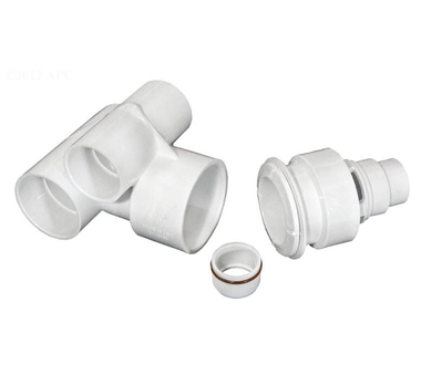 Waterway Plastics 210-3700 1.5 x 2 Slip Air in. Tee Body Poly Gunite Jet Assembly