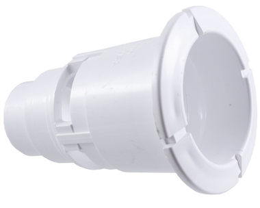 Waterway poly gunite jet wall fitting white 215-1070