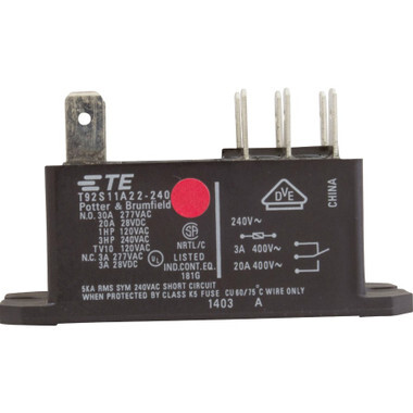 35-0037-K | Potter & Brumfield | Relay, PandB, T-92, DPDT, 30A, 230v, Coil