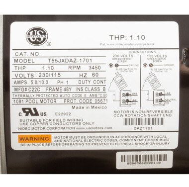 PD-110 | Waterway Plastics | Pump, Waterway Power Defender PD-110, 1.1hp, 115/230v, 1-Spd
