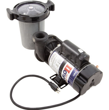 SD-10-1-N | Waterway Plastics | Pump, WW Hi-Flo II, 1.5SPL, 1-Spd, 115v, 6"Trp, 3ft Nema, Vert
