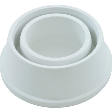 18160 Ladder Bumper White Astral, Rubber, 1-7/8" & 1-11/16" Univ