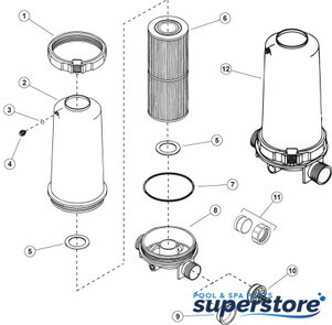 Waterway Plastics | Tank Body, Waterway In-Line | 515-1010
