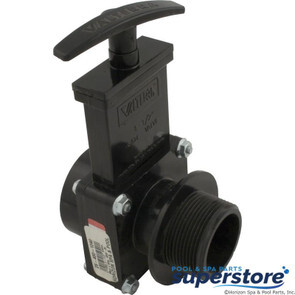 Valterra Products | Gate Valve, Valterra, 1-1/2"s x 1-1/2"mpt, Black | 7105