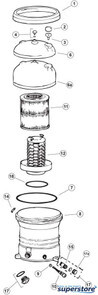 Carvin/Jacuzzi | Drain Cap, Jacuzzi CFR/Landslide/Dirtbag/Laser/Sandstorm | 85826300R000