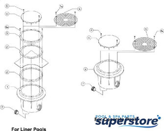 Antivortex Plate W/ Screws, White | 87103400 |  Discontinued
