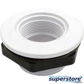 Pentair Pool Products | Wall Fitting, Fiberglass Std Body, 1-1/2"mpt x 1-1/2"s, Wht | 542414 | 788379610104