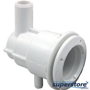Waterway Plastics | Adjustable Mini Jet Body 3/8"B air x 3/4"B water Ell | 222-1060 | 806105059390