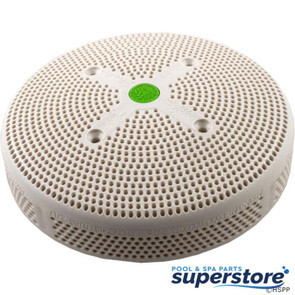 AquaStar Pool Products | 6" Suction Outlet Cover,w/SS Screws(4)HydroAir Rplcmt,White | 6HPHA101 | 883612035888
