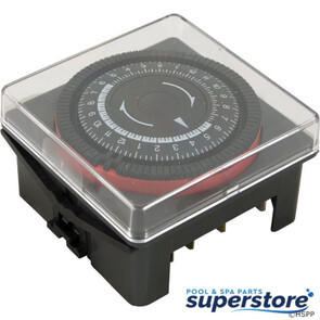 Borg General Controls | Timer, Diehl, SPST, Panel Mount, 230v, 20A, w/housing, 24hr | 59-581-1021 | TA-4164 | 610809