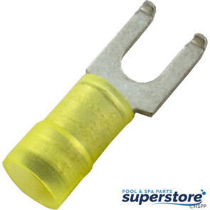Generic | Flanged Fork Terminal, 12-10AWG, #10 Stud, Yellow, qty 25 | 60-555-1753 | PN10-10FF-D | 1224