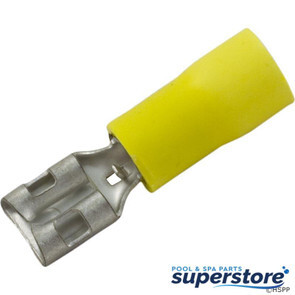 Generic | Disconnect, Female, 12-10AWG, .250 Tab, Yellow, qty 25 | 60-555-1769 | DV10-250-D