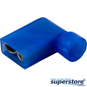 Generic | Disc., Right Angle Female,16-14AWG, .250 Tab, Blue, qty 25 | 60-555-1775 | DNFR14-250FIB-M
