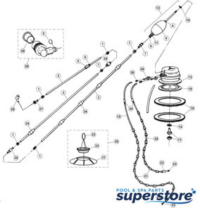 Pentair/Letro | Sweep Hose, Pentair L79BL Cleaner, Floor | LH05F