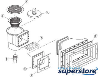 Pentair Pool Products | Skimmer Vacuum Plate, Pentair HydroSkim | 513351