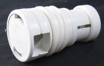 CARETAKER | THREADED CLEANING HEAD ONLY WHITE | IN FLOOR POP UP | 3-9-515