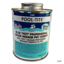 OATEY SUPPLY PVC GLUE | GLUE BLUE 1 PINT | POOL-TITE  | POOL PROFESSIONAL NO PRIMER NEEDED, UNDERWATER PVC GLUE | 2346S POOL-TITE