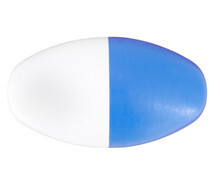 Pentair/Rainbow R181086 Rope Float 5x9 Blue and White #590 Safety Bouy