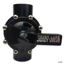 JANDY | VALVE 2 PORT 1.5-2" SPACE SAVER | 2 Port 1 1/2 to 2 Inch Seal Pool Spa Valve, Gray | 3407