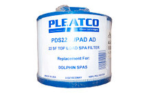 Pleatco | FILTER CARTRIDGE | 22 SQ FT - DOLPHIN SPA | PDS22 W/PAD AD