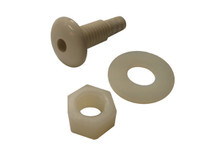 Waterway | AIR INJECTOR | BUTTON 3/8" SINGLE HOLE W/NUT WHITE | 670-2130