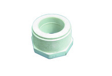 Dura Plastics | PVC REDUCING BUSHING | 2" MIPT X 1" FIPT | 439-249