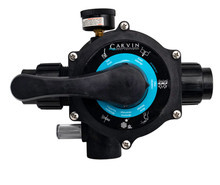 Jacuzzi/Carvin | Multiport Valve, Carvin DVK7C, 1-1/2", 7 Pos, Clamp style with unions | 39-2630-20-K